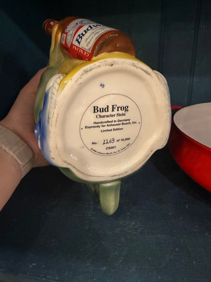 Anheuser Busch Budweiser Frog Character Stein