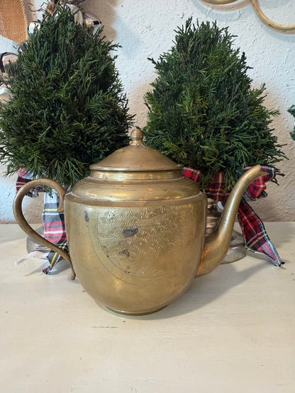 Vintage Brass Teapot