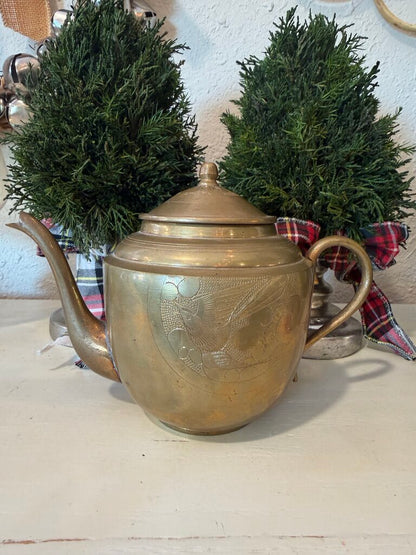 Vintage Brass Teapot