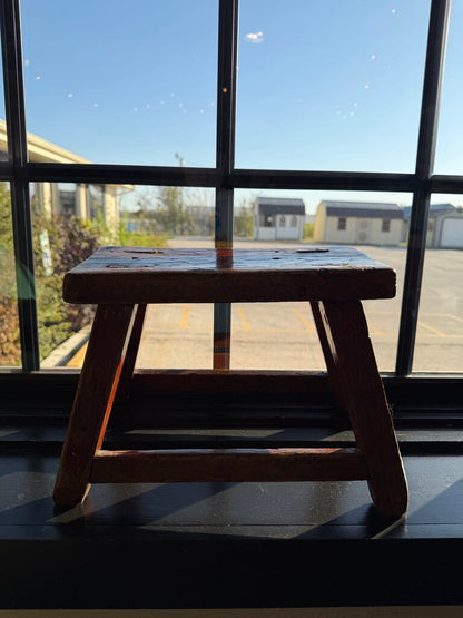 Rustic Wood Stool