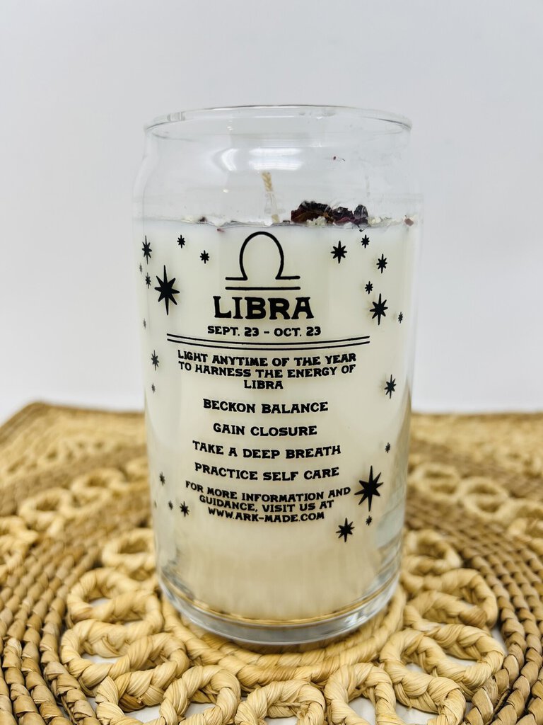 Libra Crystal Candle